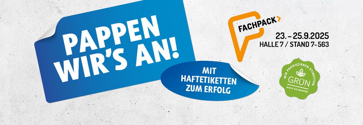 Fachpack 2025 - Mit Haftetiketten zum Erfolg